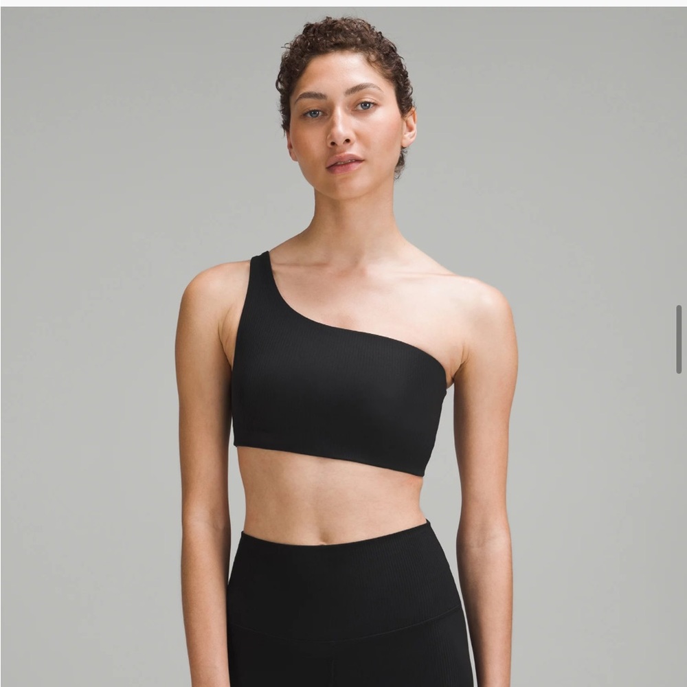 Lululemon one shoulder black bra